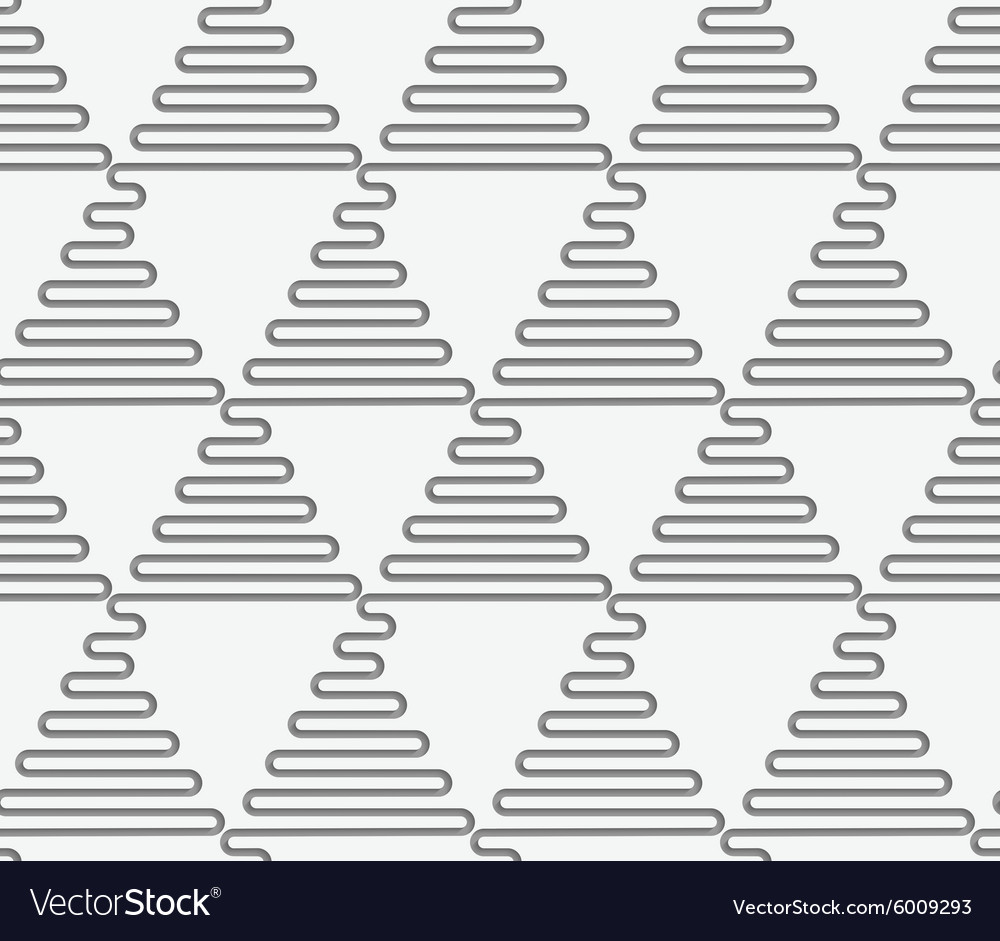 Perforated wavy triangles in rows
