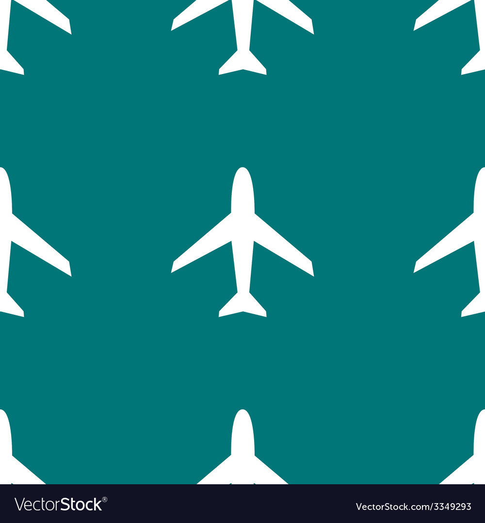 Plane web icon flat design seamless pattern