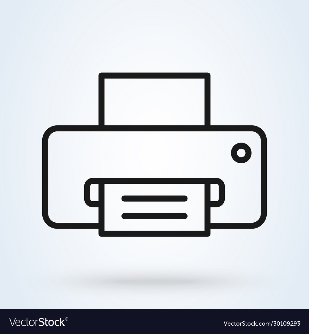 Drucker Linie einfache moderne Icon Design