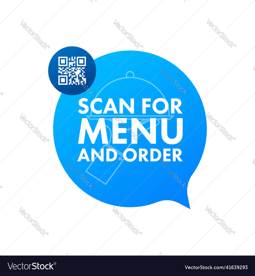 Scannen nach Menü und Bestellen qr-Code-Symbol vector image Scannen nach Menü und Bestellen qr-Code-Symbol