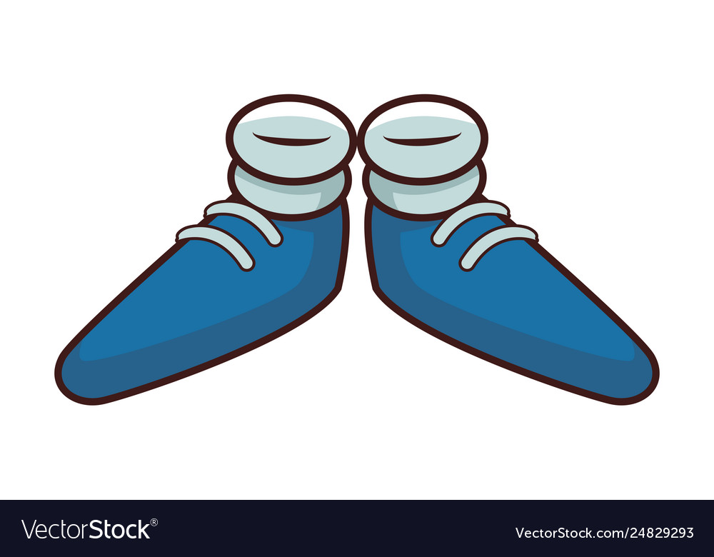 Shoes cartoon isolated