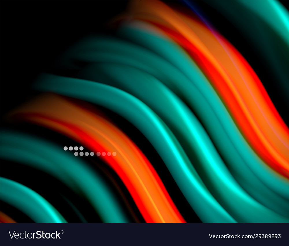 Seide glatte Linien auf schwarze Flüssigkeit Farbe vector image Seide glatte Linien auf schwarze Flüssigkeit Farbe