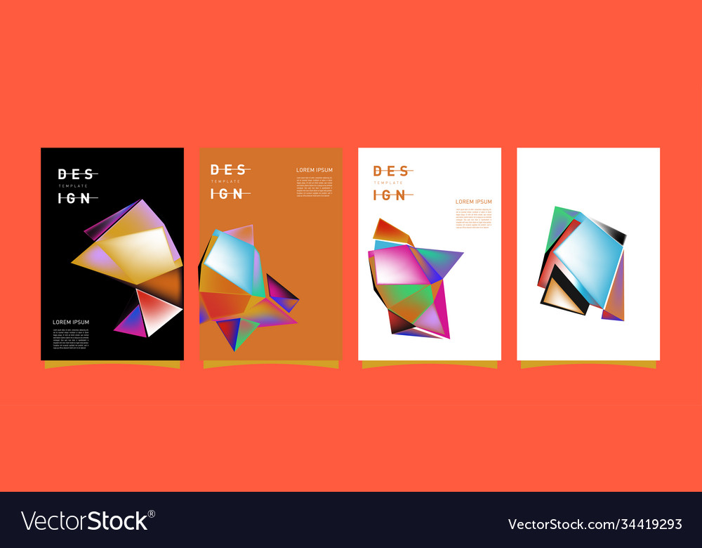 Simple colorful abstract geometric background