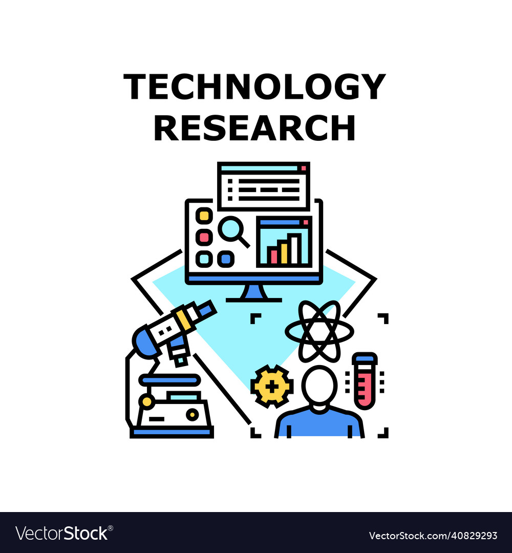 Technology research icon