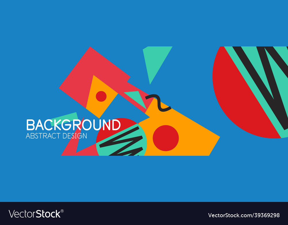 Abstract background blocks lines triangles vector image Abstract background blocks lines triangles