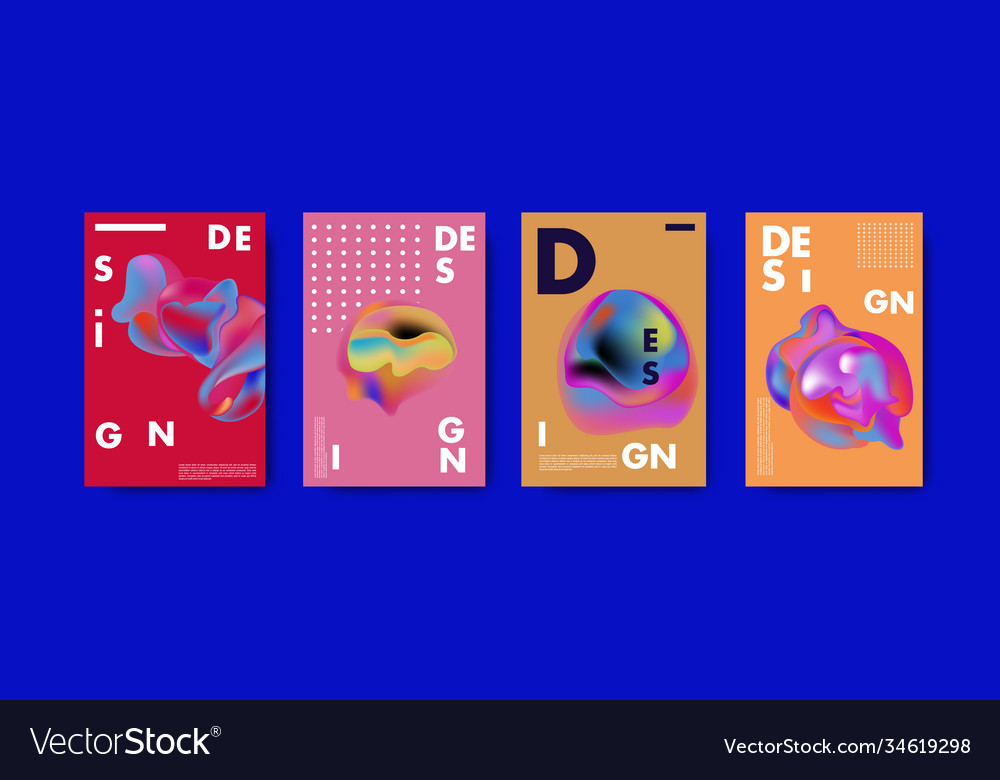 Abstract colorful liquid and fluid pattern