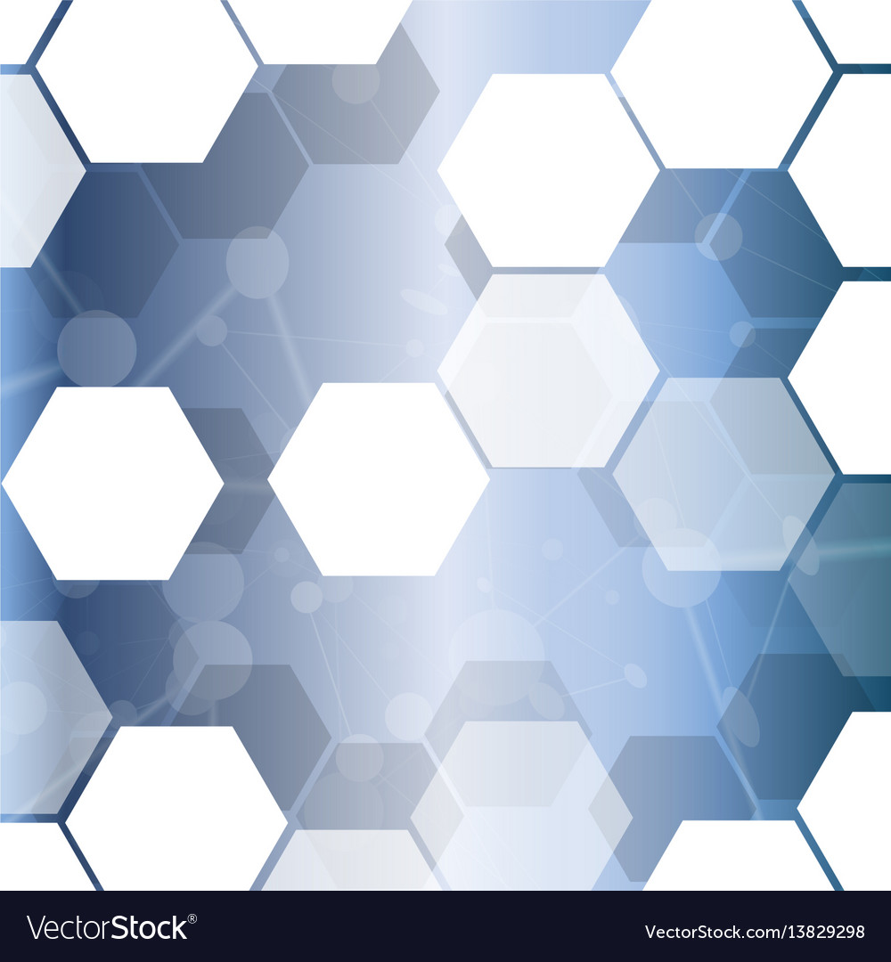 Abstract hexagonal technology cell background