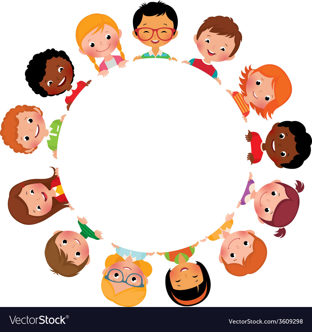 Children of friends of the world Royalty Free Vector Image