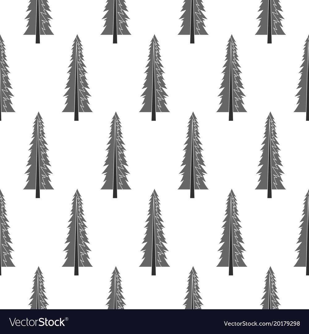 Forest seamless pattern with various type
