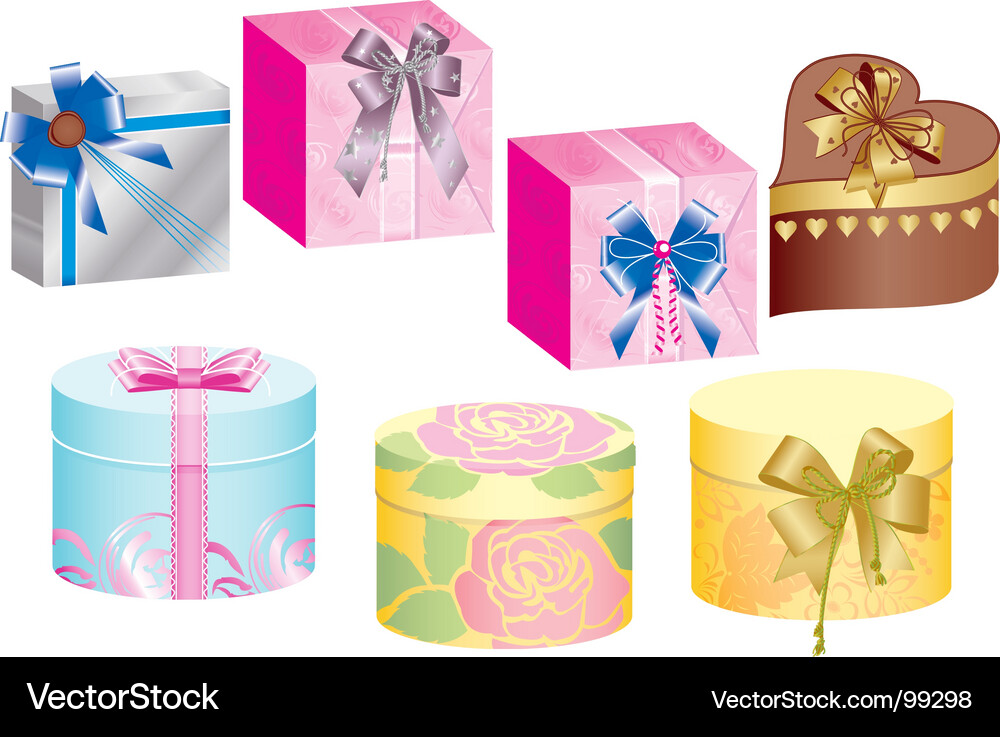 Gift boxes Royalty Free Vector Image - VectorStock