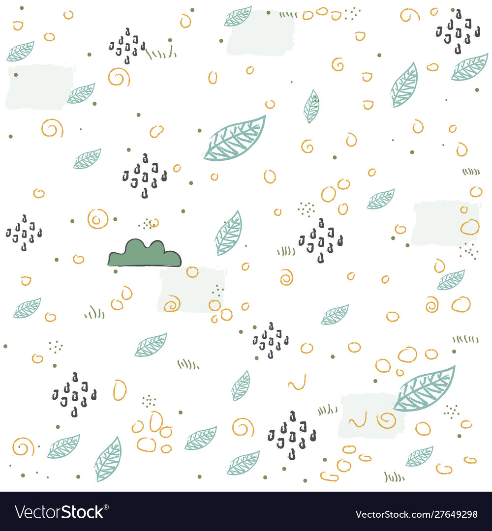Seamless pattern with clouds scandinavian Vector Image Seamless pattern with clouds scandinavian