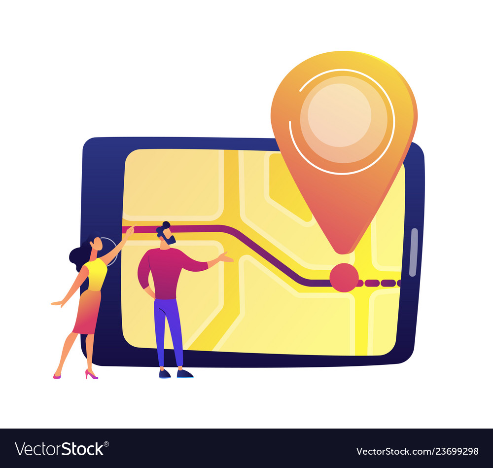 Tablet Navigation Map