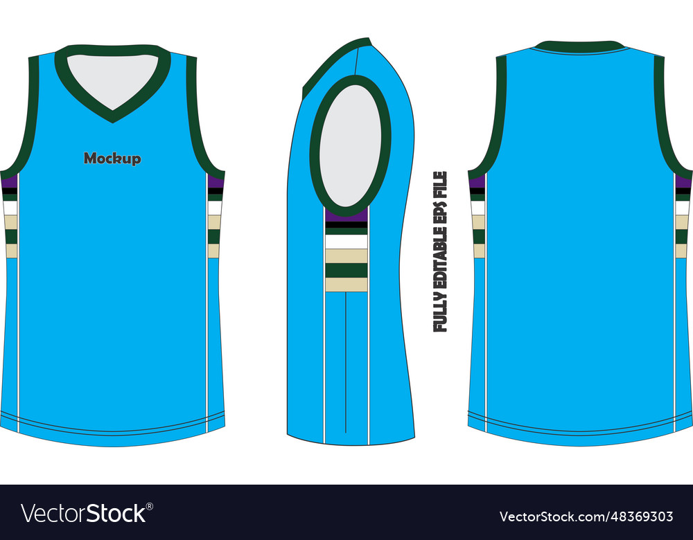 Basketball Jersey Mock Ups Royalty Free Vector Image