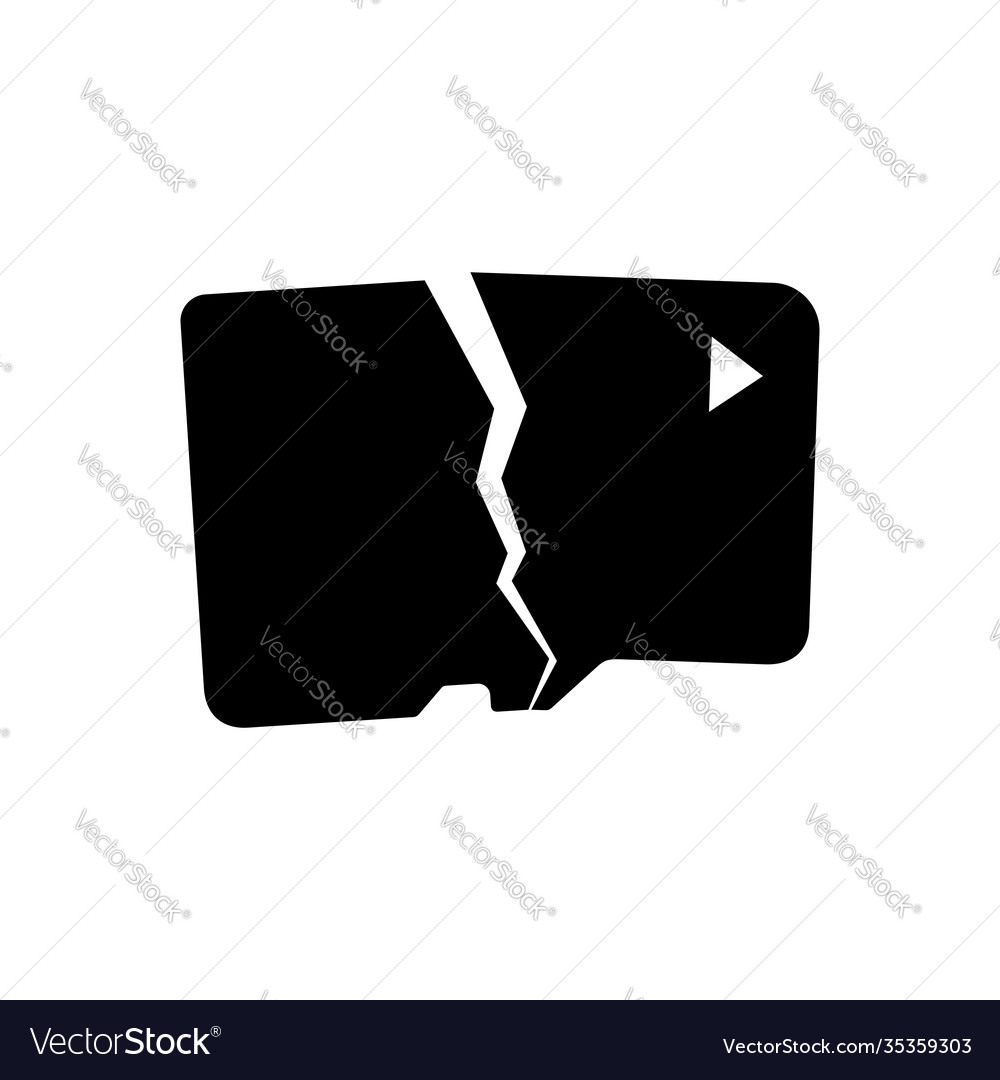 Broken memory card