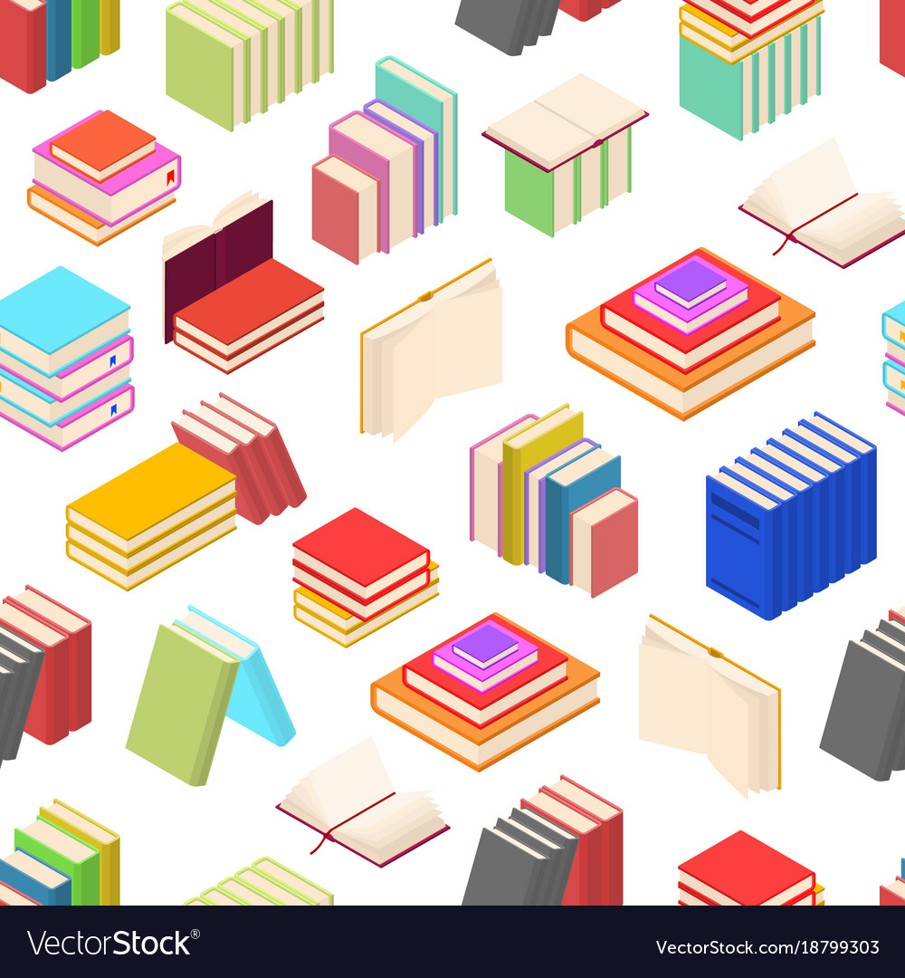 Color Book Stack Pattern - Isometric