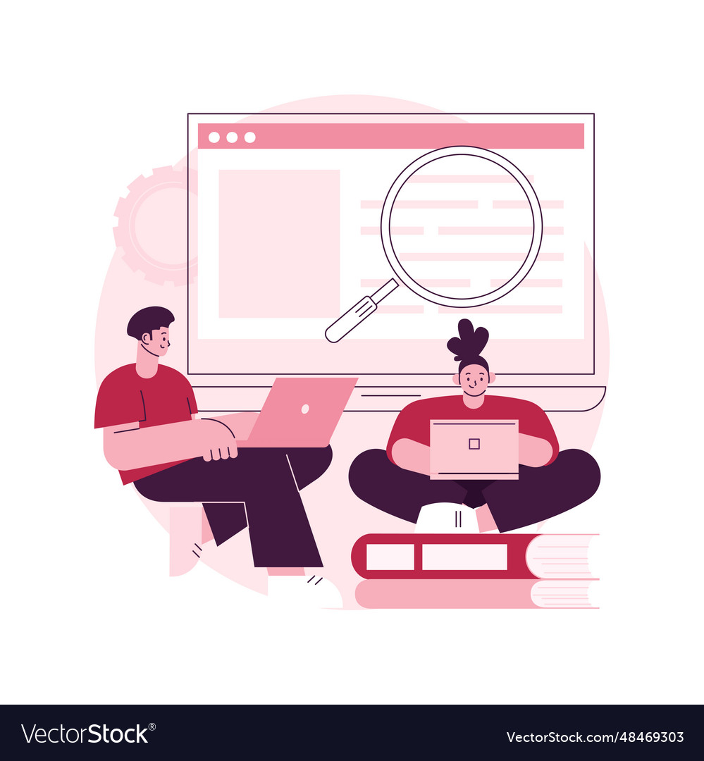 Computer lab abstract concept vector image Computer lab abstract concept
