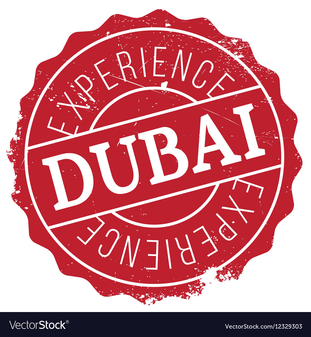 Dubai stamp rubber grunge