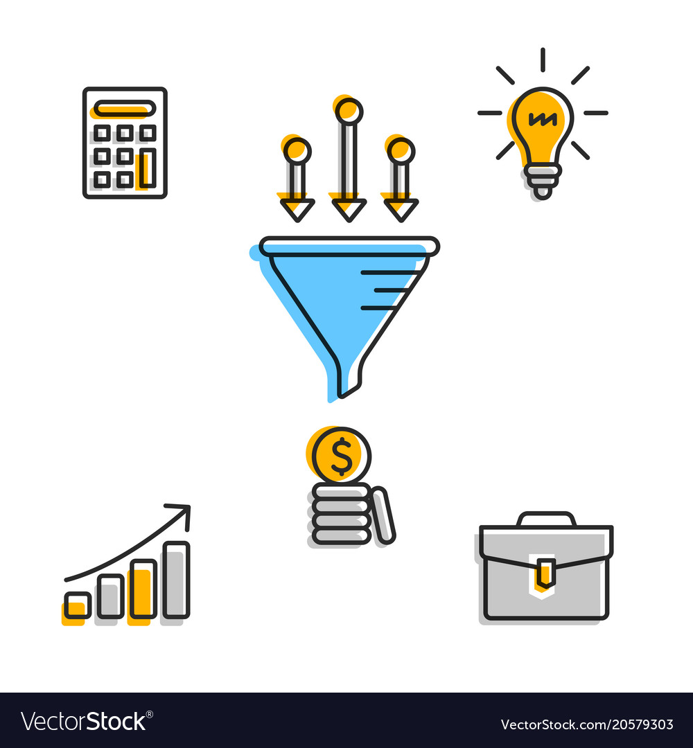 infographic icons for business startup royalty free vector