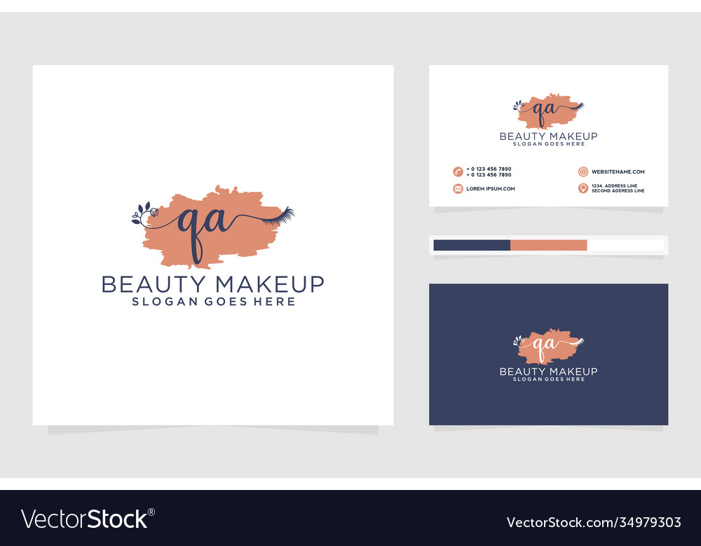 Initial qa feminine logo collections and business