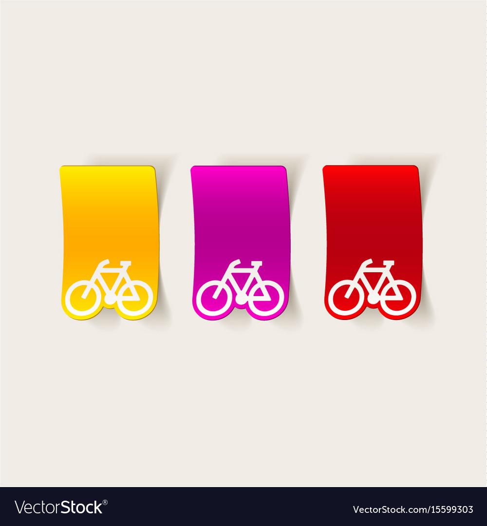 Realistic design element bicycle