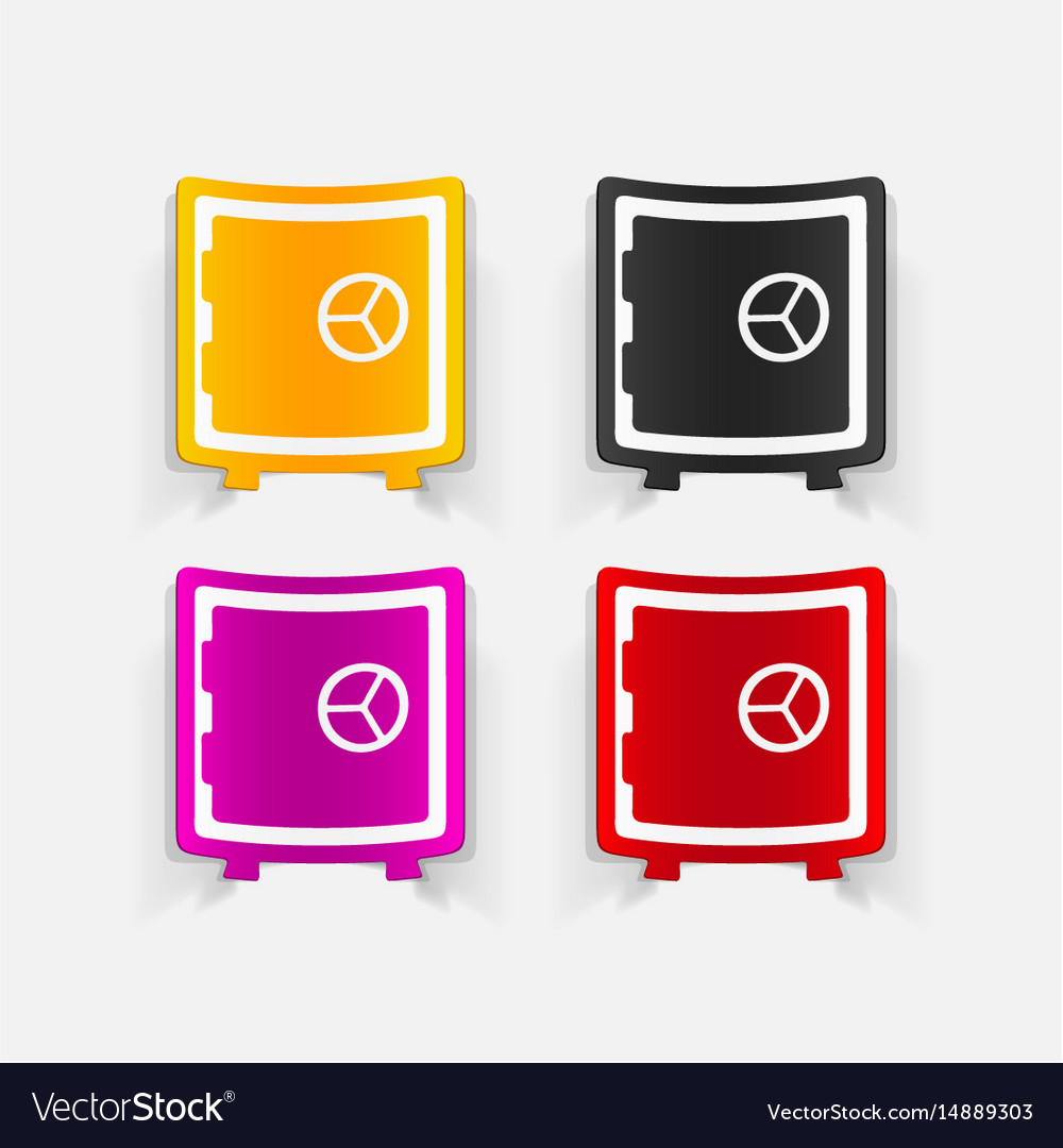 Realistic design element safe
