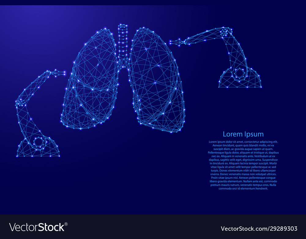 Surgery medical on human lungs robotic arms