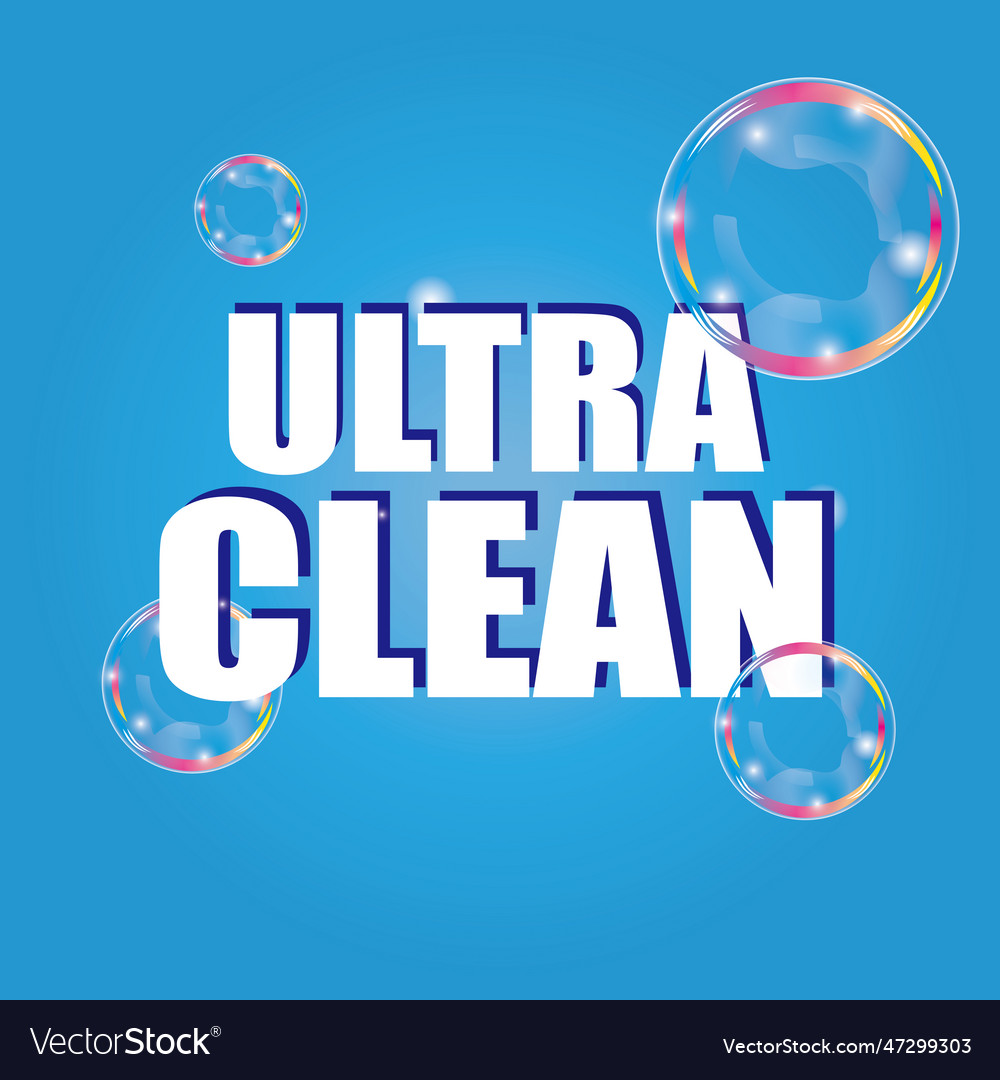 Ultra clean soap bubble icon