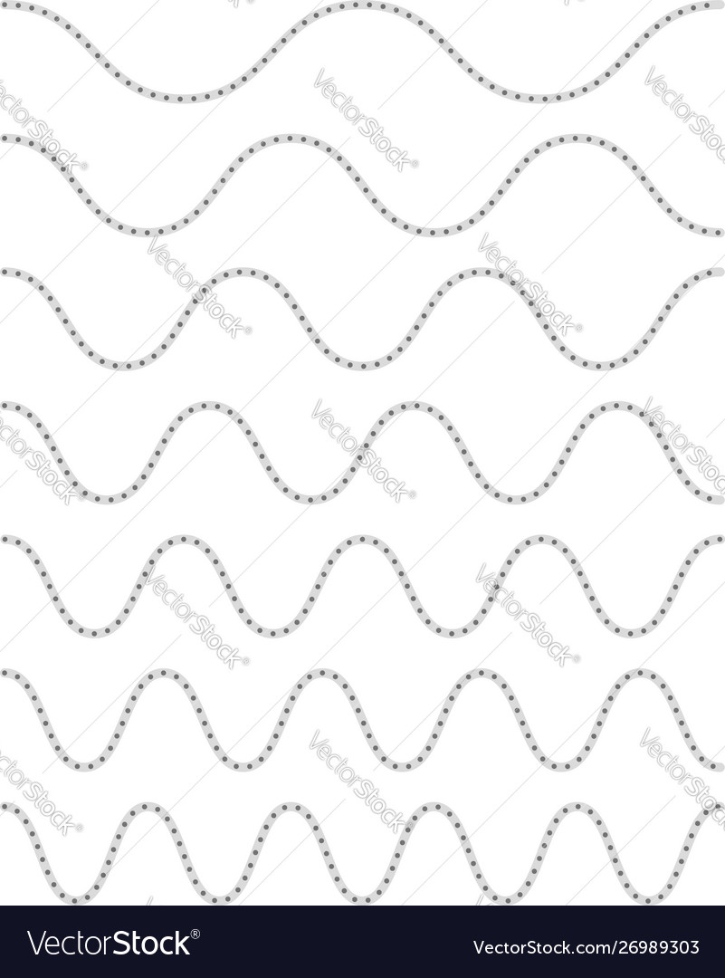 Wavy billow zigzag line element set lines vector image Wavy billow zigzag line element set lines