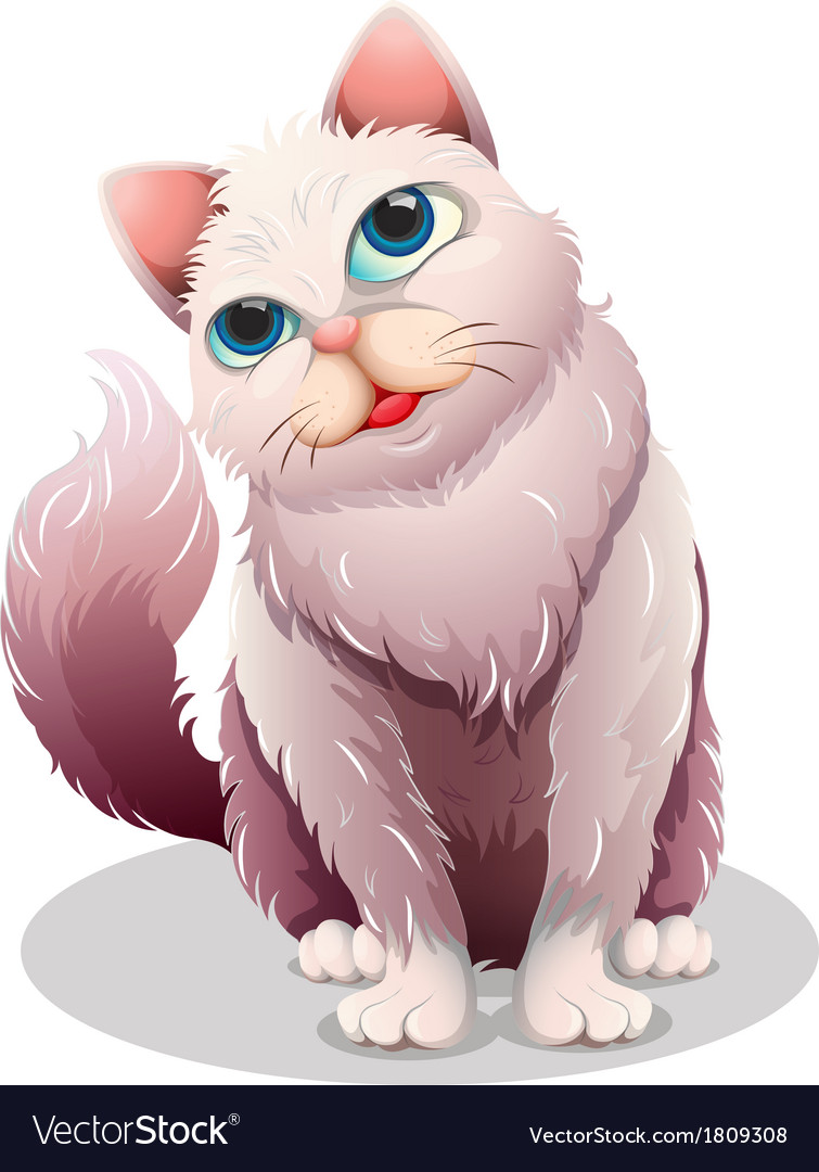 A fat cat Royalty Free Vector Image - VectorStock