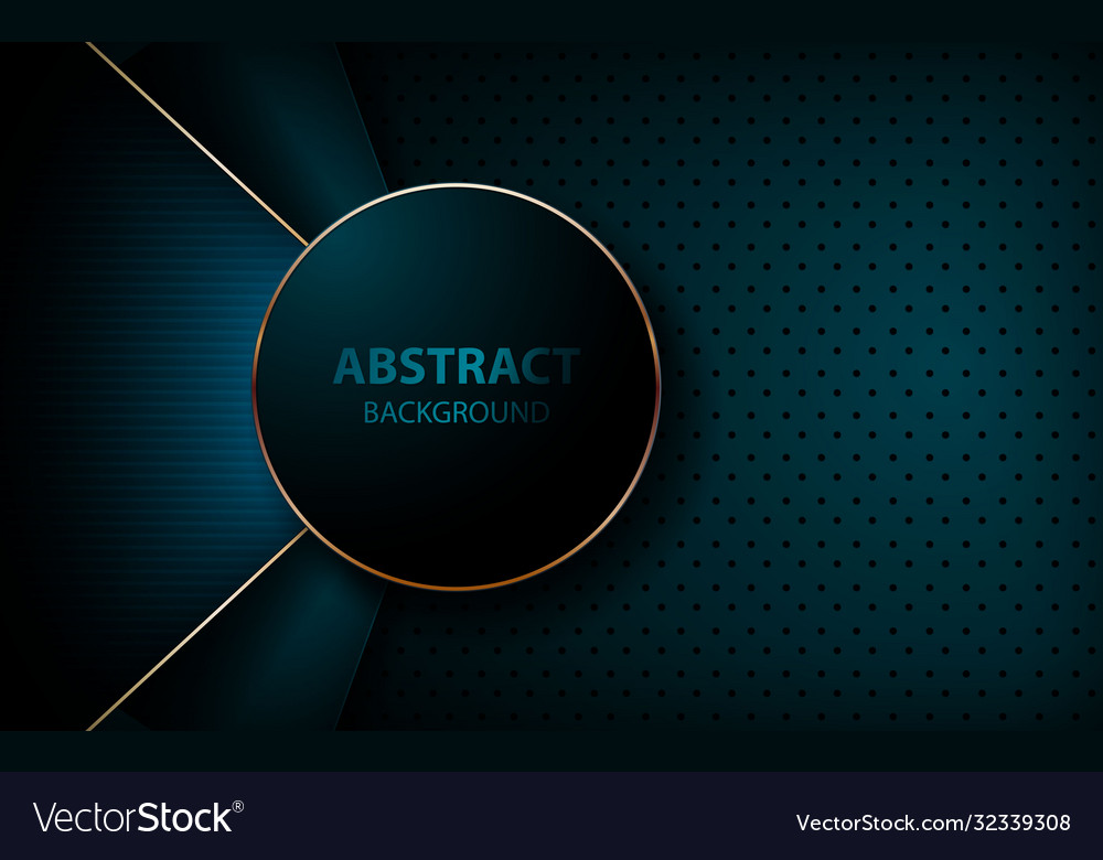 Abstract blue arrow on dark circle pattern