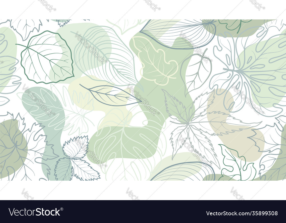 Abstract Floral Leaf Pattern
