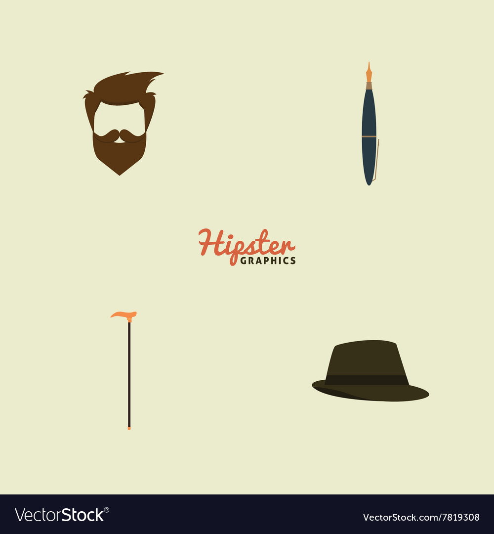 Abstract hipster objects