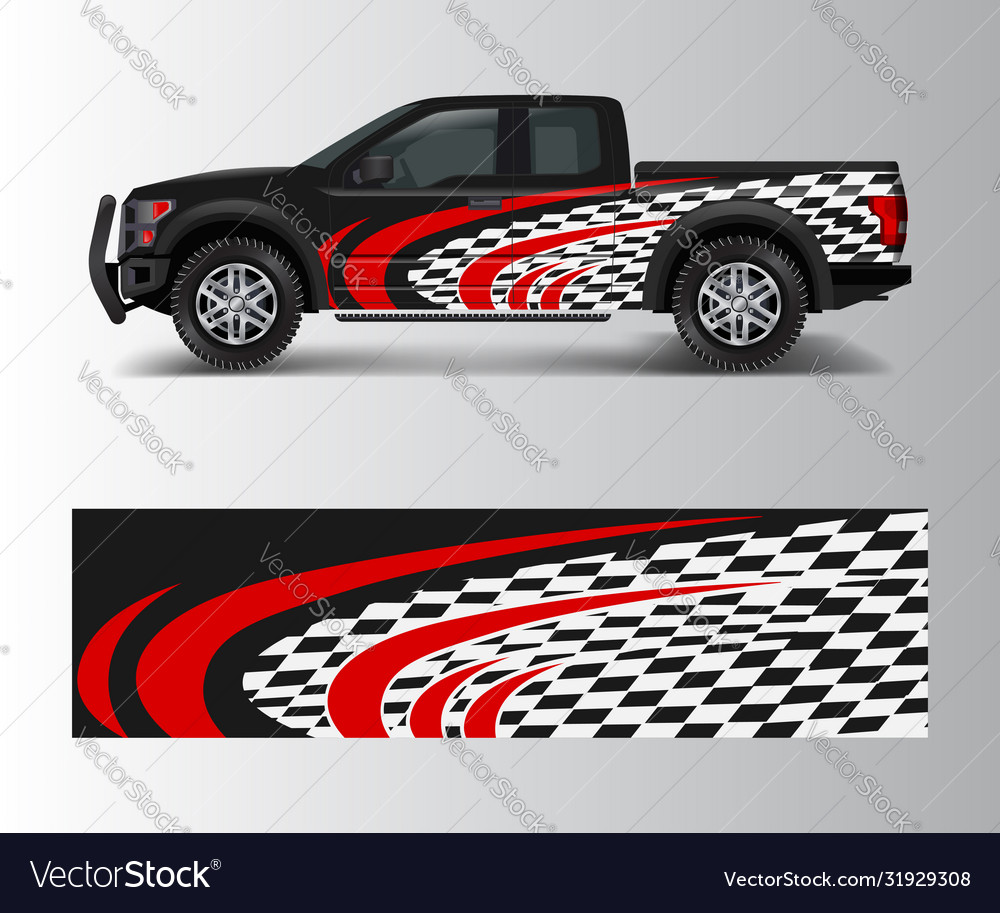 Abstract racing graphic background for offroad Vector Image