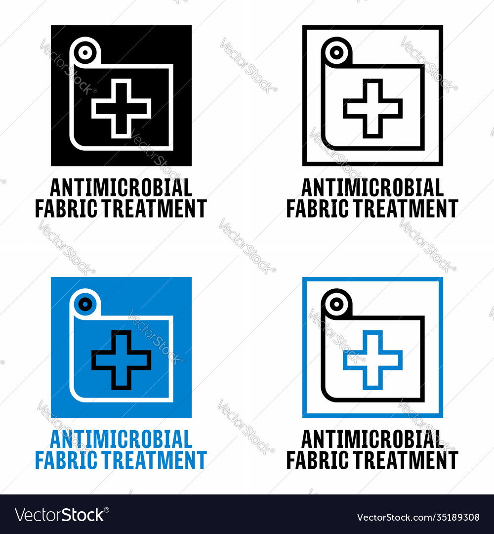 Anti odor and disinfection treatments information Vector Image