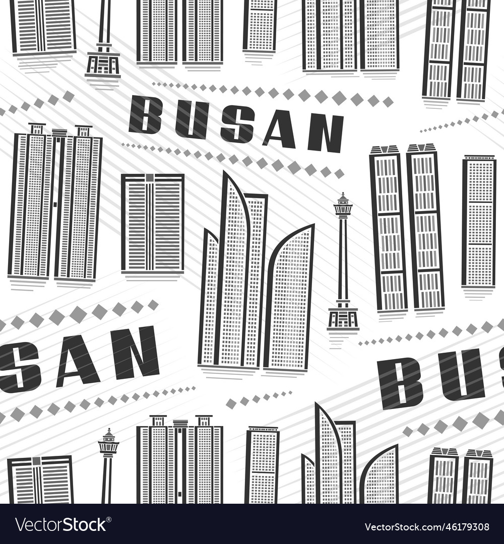 Busan seamless pattern