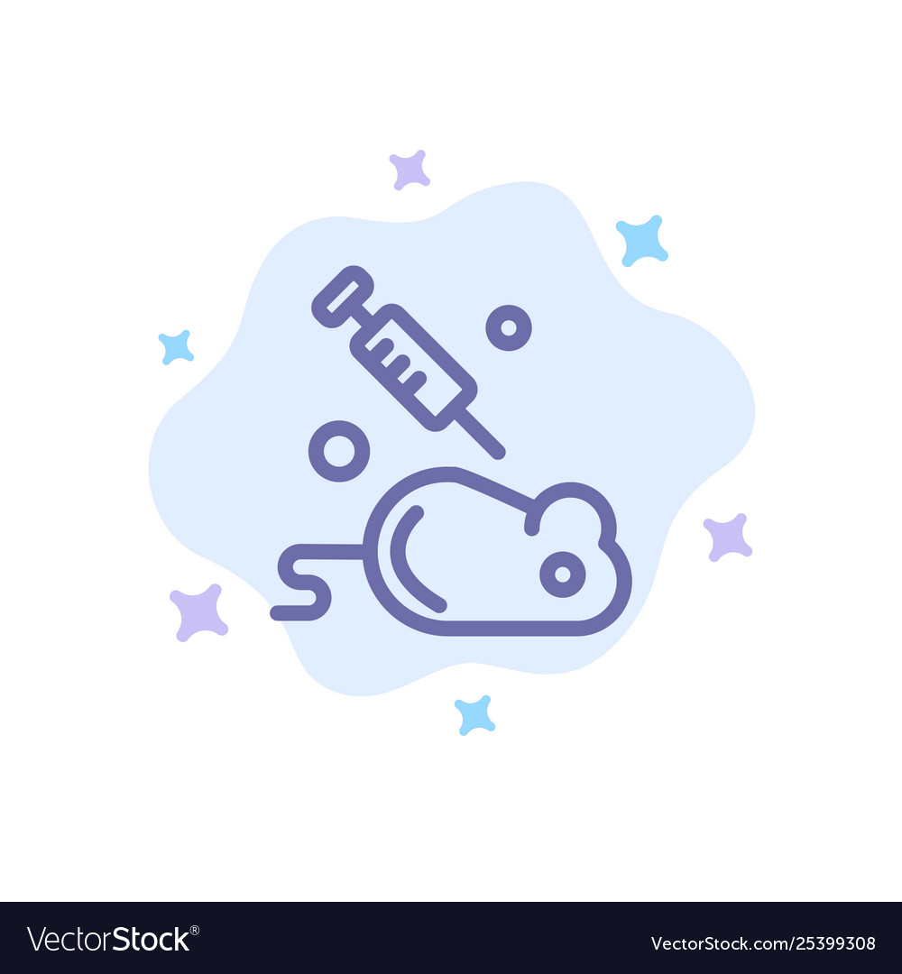 Experiment laboratory mouse science blue icon