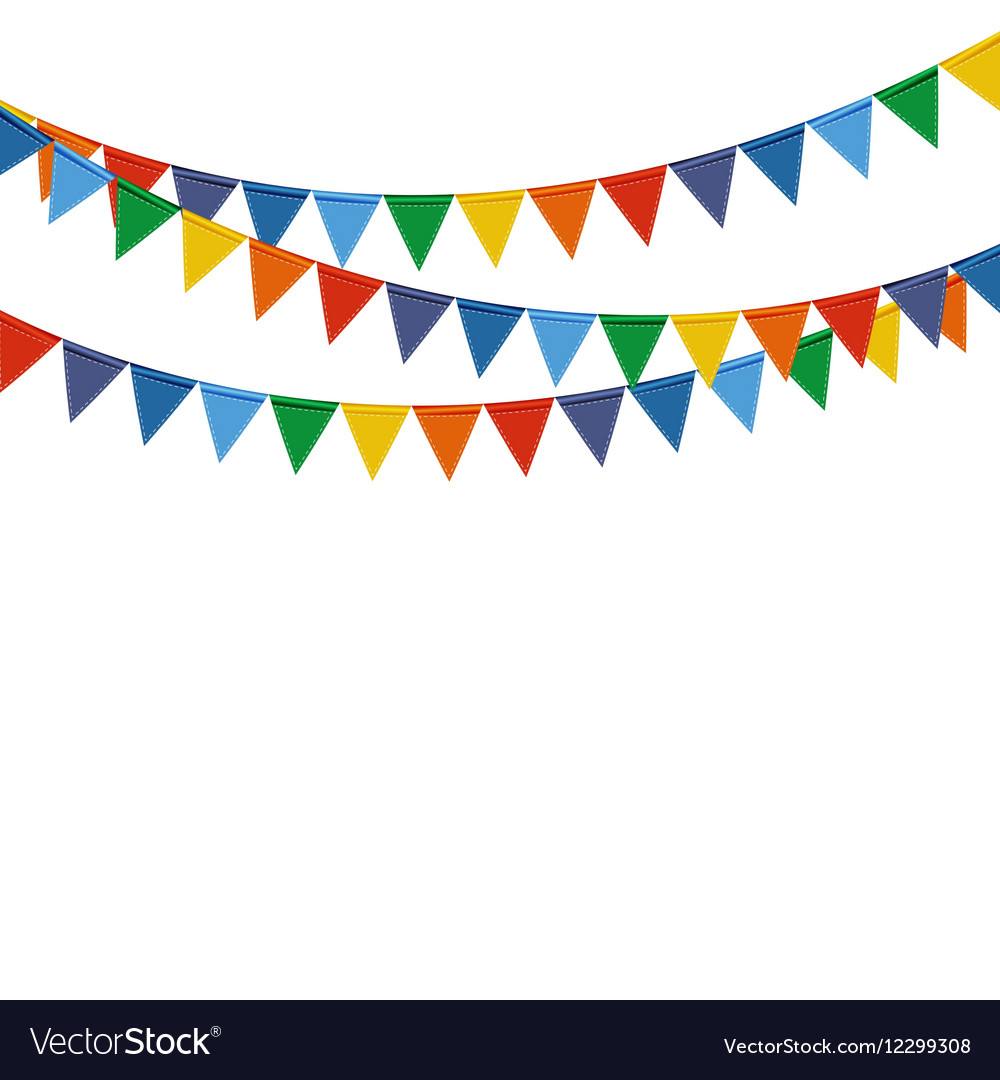 Party background with flags Royalty Free Vector Image