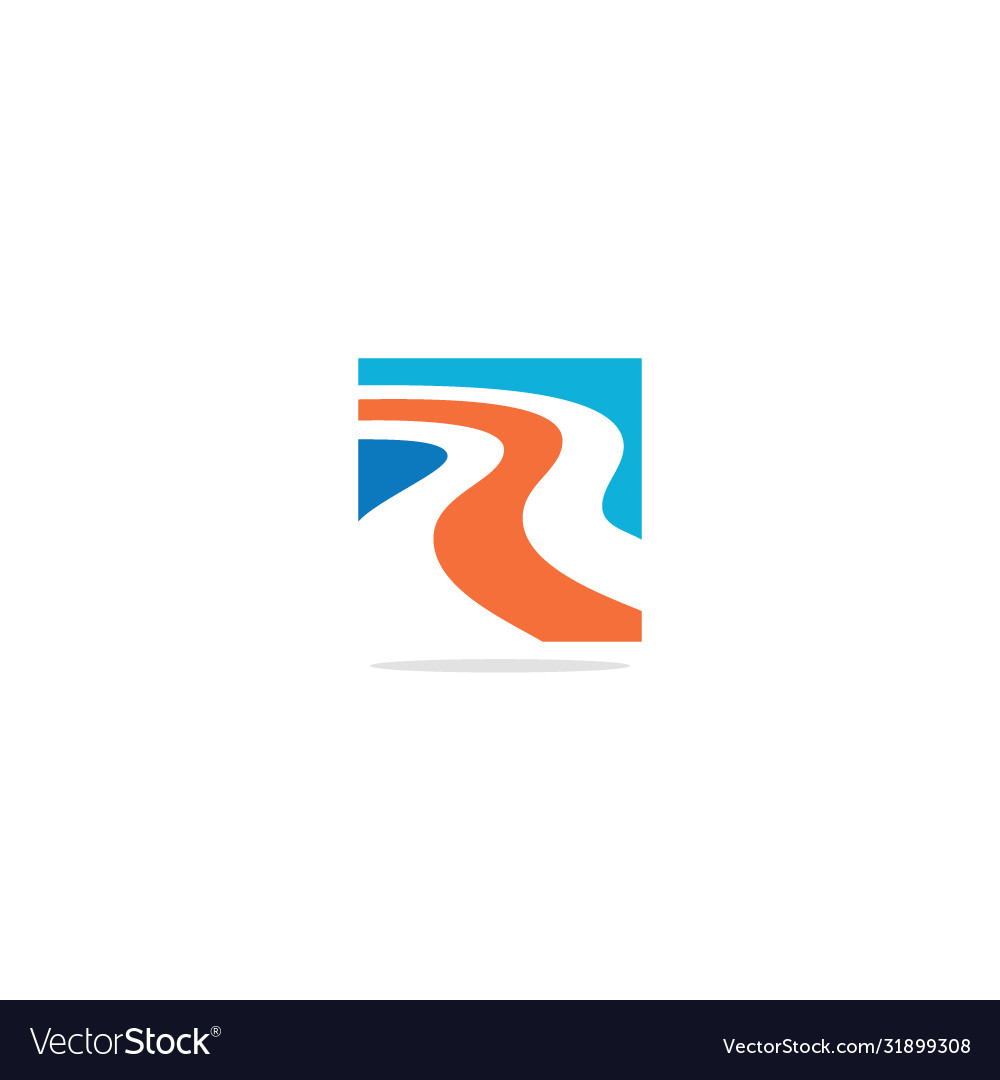 Road asphalt logo Royalty Free Vector Image - VectorStock