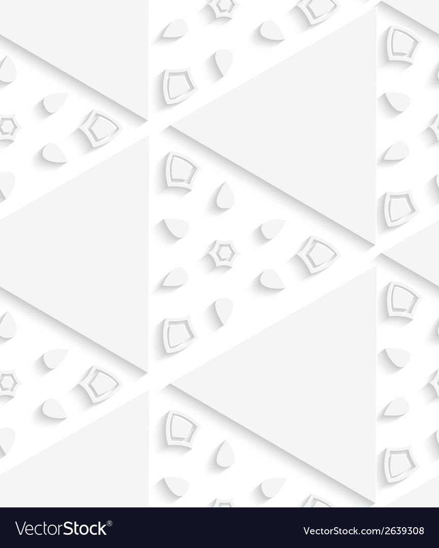 White triangular seamless pattern