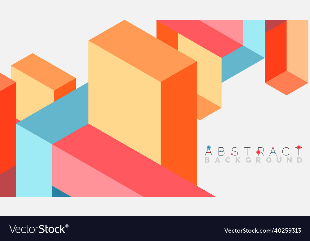 Abstract background 3d cubes cubic elements