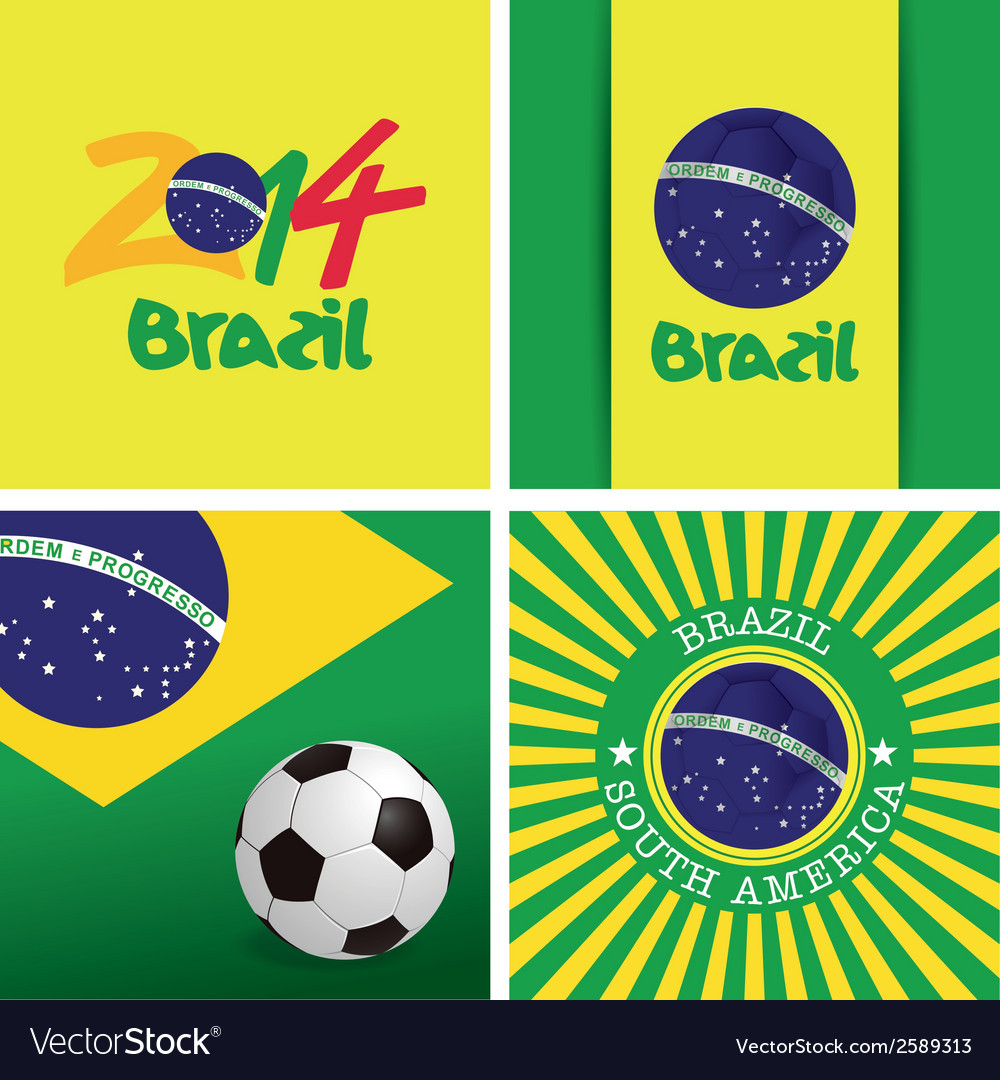 Abstract background with a brazil allusive objects