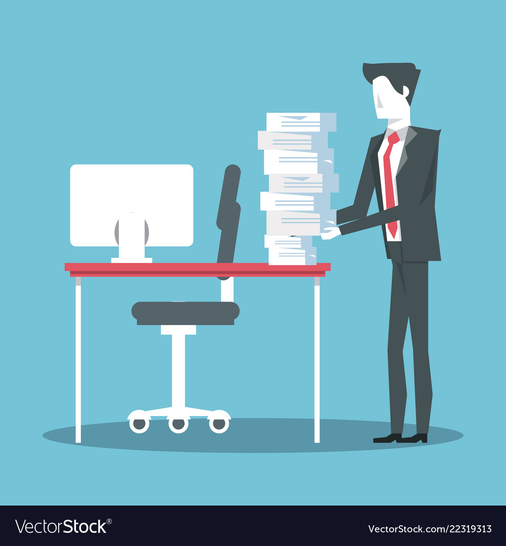 Businessman working avatar