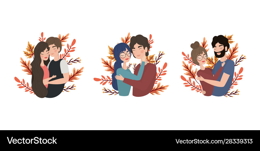 Couples woman and man drawing design Royalty Free Vector