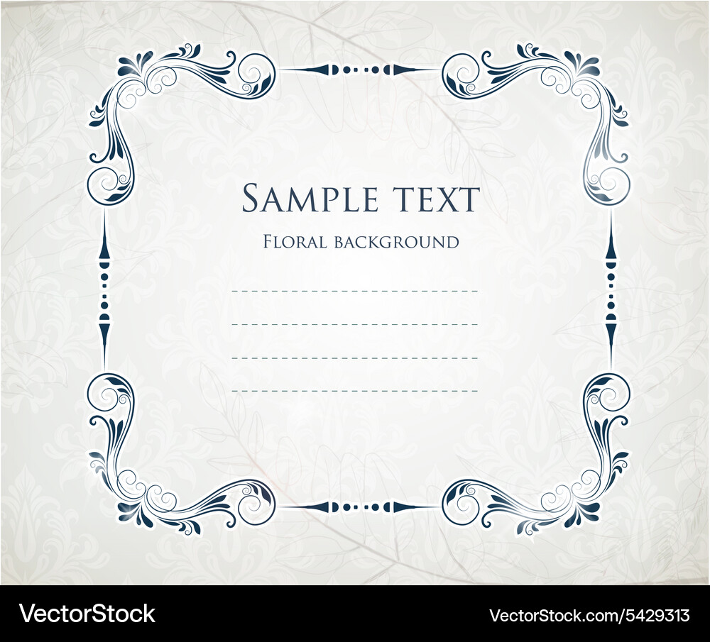 Floral Royalty Free Vector Image - VectorStock