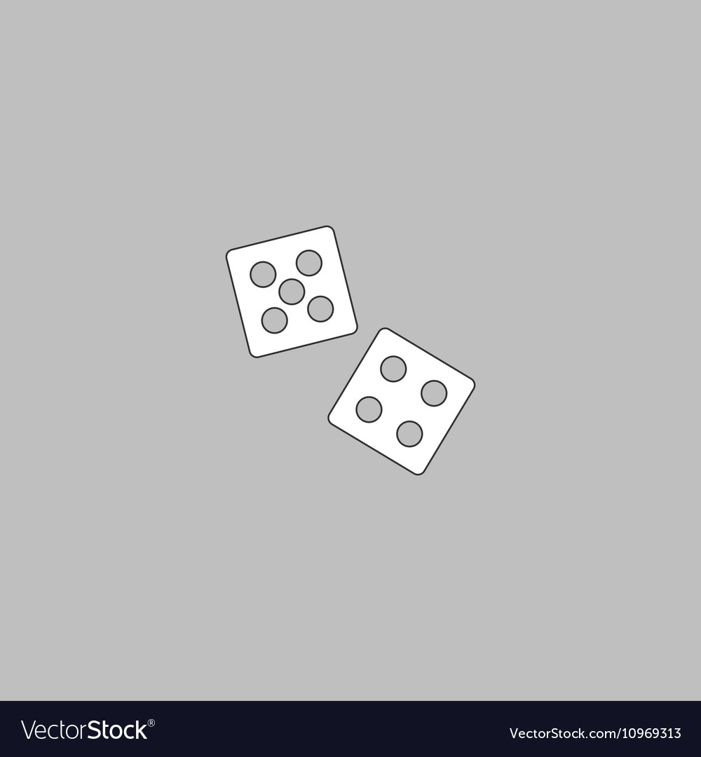 Game dice computer symbol