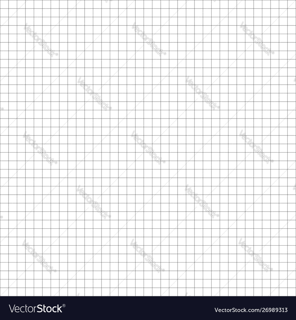 Graph drafting paper regular square lines grid vector image Graph drafting paper regular square lines grid