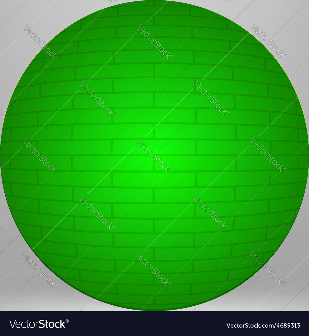 Green sphere Royalty Free Vector Image - VectorStock