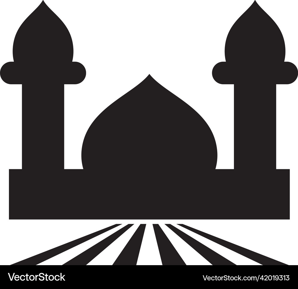Islamic logo mosque Royalty Free Vector Image - VectorStock