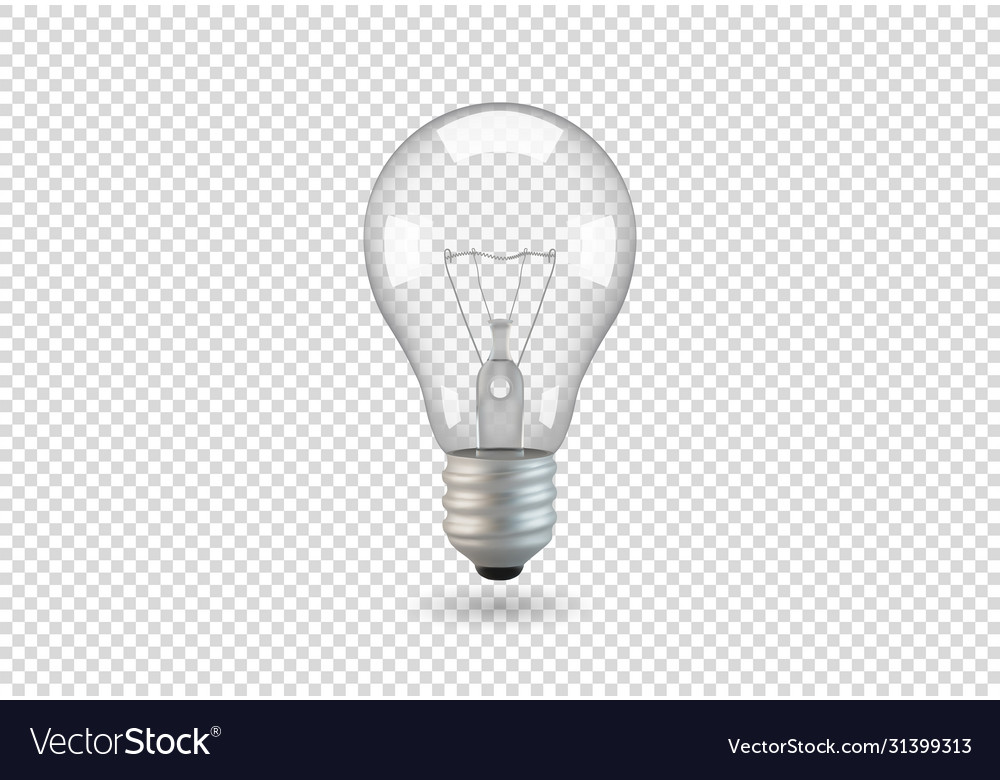 Isolated light bulb Royalty Free Vector Image - VectorStock