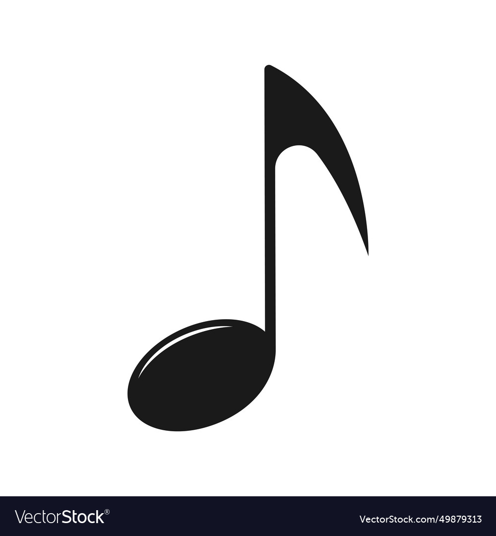 Musical note logo Royalty Free Vector Image - VectorStock